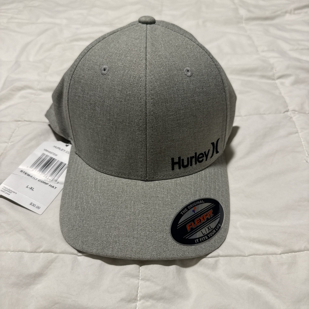 Hurley Light Gray Flexfit Hat
